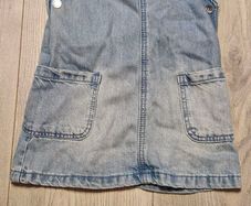 Denim dungarees, 6-9 months