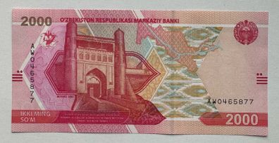Uzbekistan 2000 Sum 2021 Banknote