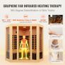 Far Infrared Wooden Sauna Room Home Sauna Spa for 3 to 4 Person 2470W Image 2