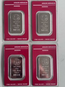 20g Swiss Silver Bars