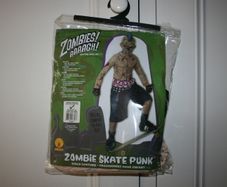Zombie Skate Punk Costume Age 8 - 10 Years