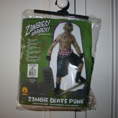 Zombie Skate Punk Costume Age 8 - 10 Years