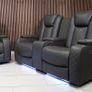 Ashbyrne Sofa cinema seats recliners with many features Image 4