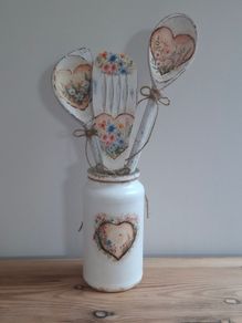 Set of  3 Decorative Kitchen Utensils in the Jar