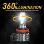 2pcs 4000lm H11 H8 H9 H16(jp) Led Fog Lamp Canbus H16jp 9005 Hb3 9006 Hb4 Led For Bmw Vw Benz Audi A3 8p A4 B8 B6 A6 C6 C7 Bmw E60 E90 Image 4