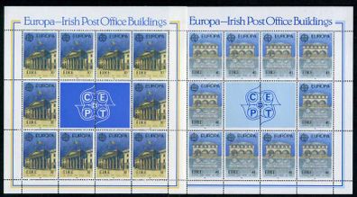 1990 Ireland Europa Post Office Buildings Commemorative Stamp Sheetlet Mint Never Hinged (MNH)