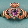 Vintage 9ct yellow gold claddagh ring Image 7