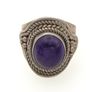 Vintage 925 Sterling Silver & Amerhyst Ring Image 3