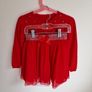 Girls 5-6yrs Gold Star red cardigan Image 5