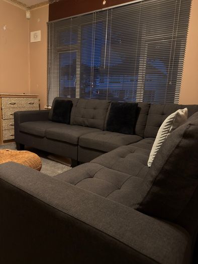 Large Modular Corner Sofa + FREE Footstool