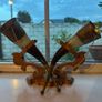 Vintage drinking horn set Image 3