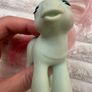 My Little Pony Baby Cuddles G1 1986 Beddy Bye Eye MLP Dirty approx. 7.5 cm. Used sometimes left eye opens only to the middle Please see photos Image 7