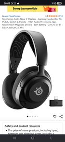 Gaming Headset - Artic Steelseries nova 5 wireless