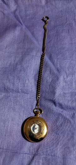 Bernex Gold-Plated Half-Hunter Pocket Watch - Moonphase & Date (For Parts/Repair)