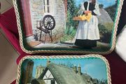 Vintage Handcrafted Tray Set