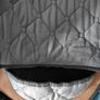 Quilted Car Rear Seat Protector Mat - Grey Car Seat Cover with Pockets Image 4