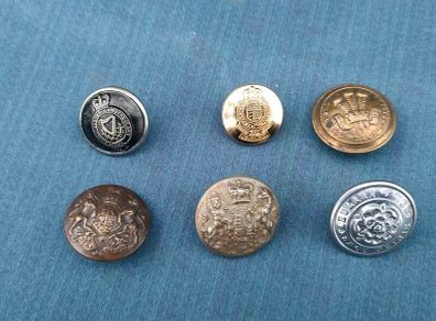 Vintage Militaria tunic buttons