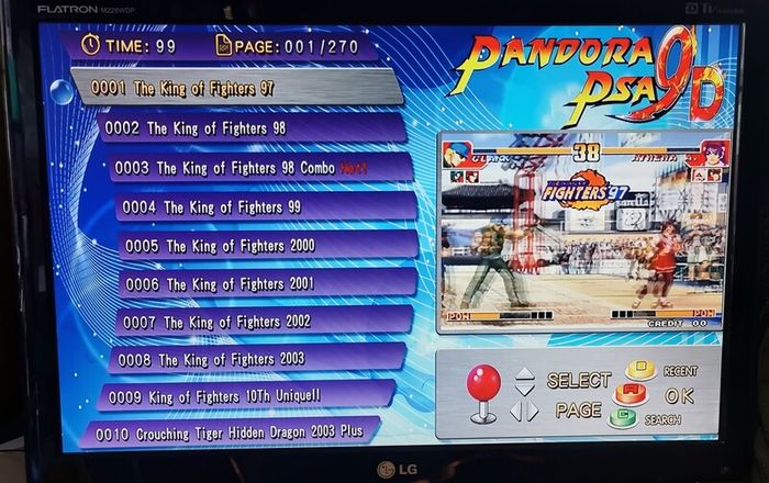 Pandora PSA 9D Arcade MACHINE with 2700 games.