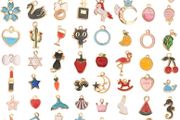 60 Pcs Pendant Charms Mixed Pendants Bulk Enamel Charms Necklace Bracelet for Earrings Necklace Bracelets Making (FREE POSTAGE)