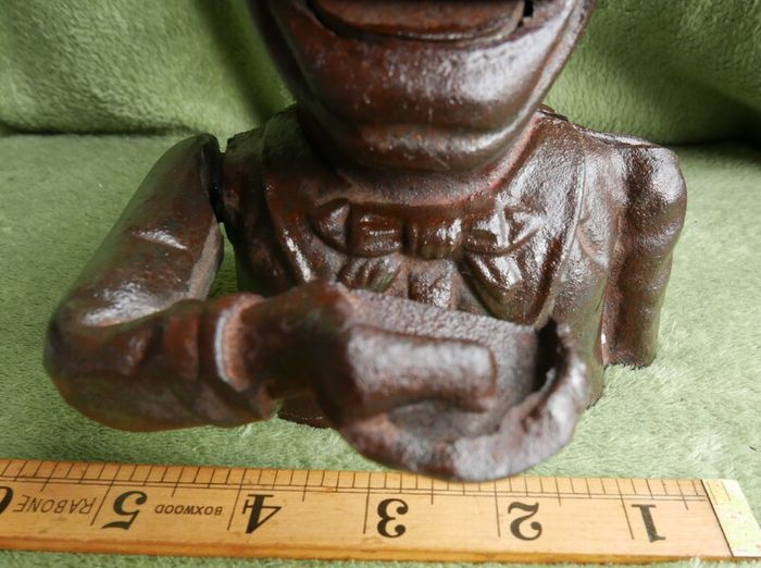 Antique Cast Iron Money Box
