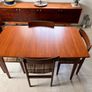 Mid century teak extension dining table and chairs vintage retro Image 7