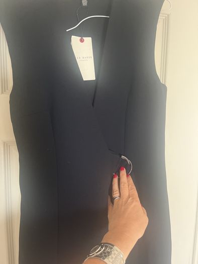 Ted Baker Black midi dress