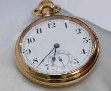 Vintage Swiss Gold 15 jewel Pocket Watch