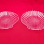 Vintage Arcoroc France Coquillage Clam Shell Clear 20cm Glass Dessert or Salad Plates Image 7