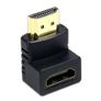 New 90 Degree Angle HDMI Male to Female Adapter Cable Connector Ultra HD #926 Image 2