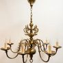 Exquisite Quality Antique Eight-Branch Flemish Brass Chandelier Image 5