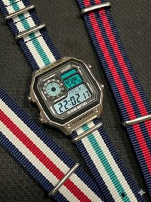 Casio Royale AE-1200 blue nylon mod