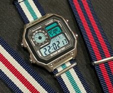 Casio Royale AE-1200 blue nylon mod