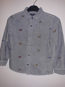 NEXT Boys Grey Cars Shirt Age 4 to 5 years