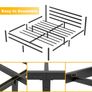 Double Bed Frames with Headboard 4ft6 Black Metal Double Bed Frame Image 5