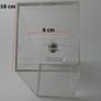 Charity/ Donation/ Suggestion Box/ Tip Container with Lock | Clear Acrylic Image 4