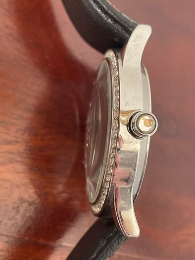 D&G Dolce and Gabanna ladies watch black leather strap