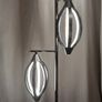 Floor Lamp, chrome LED with adjustable foot control Image 4