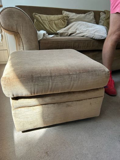 brown ottoman