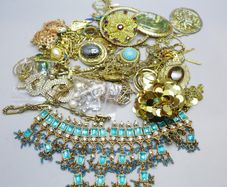 Vintage Mystery Jewelry lot including Kirks Follyand Sarah Coventry