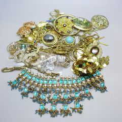 Vintage Mystery Jewelry lot including Kirks Follyand Sarah Coventry