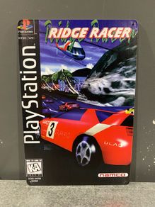 Ridge Racer Tin Metal Sign