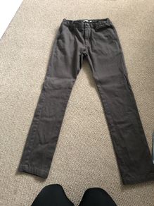 Boy dark grey chinos