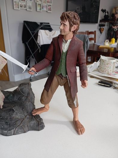 Neca Frodo and Gollum Lotr 1/4 scale figures