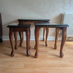 Coffee tables, nest of three