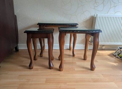 Coffee tables, nest of three
