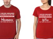 Love Husband And Wife Couple T-shirts Great Gift Present For Valentines Day Idea