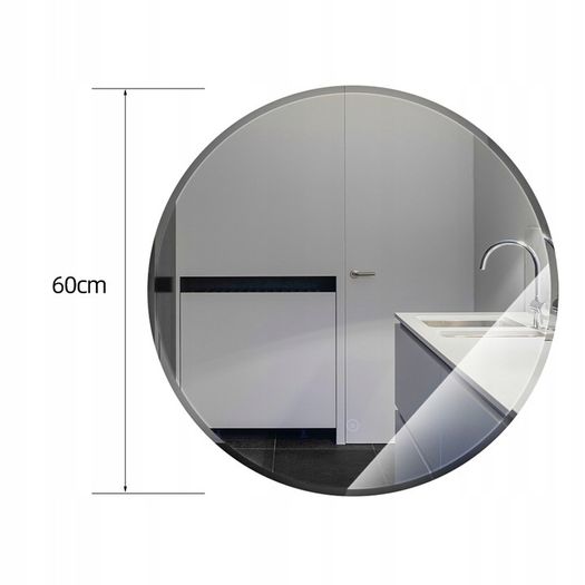 LED Bathroom Mirror Demister Antifog 60cm