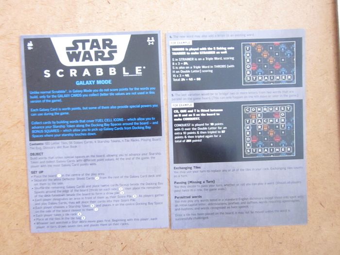 Star Wars Scrabble Board Game