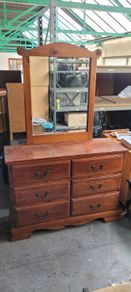 vintage dresser with mirror