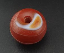 Vintage Natural Eye Pattern Sulemani Agate Tire Shape Bead
